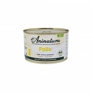 Aninatura alimento húmedo bio Perro ADULT Pollo 400g Aninatura alimento húmedo bio Perro ADULT Pollo 400g