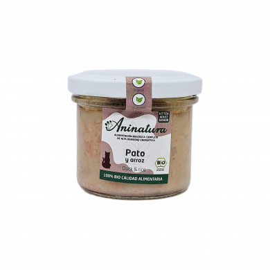 Aninatura alimento GATO Bio Pato y arroz Aninatura alimento GATO Bio Pato y arroz