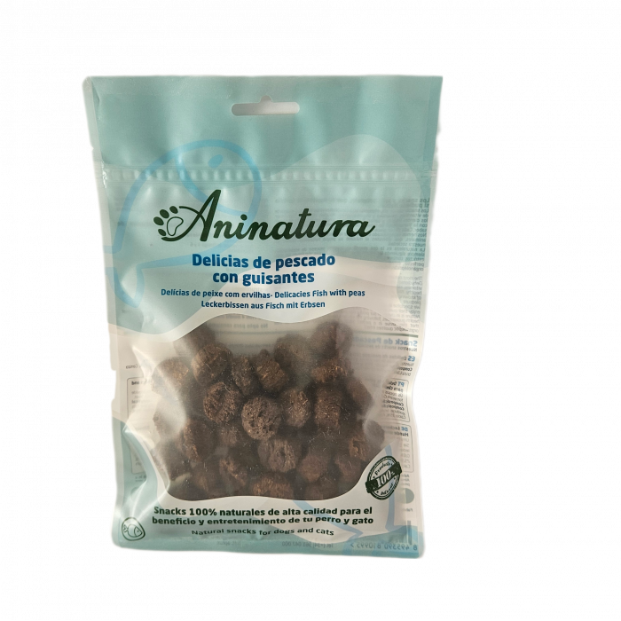 Aninatura Premios de pescado con GUISANTE 80g