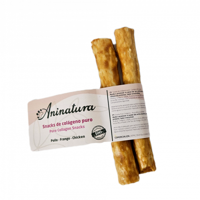 Aninatura Snack de colágeno puro con POLLO